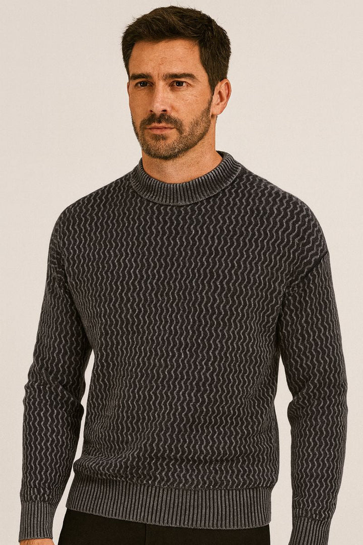 Leichter Jacquard-Pullover für Männer - Erian