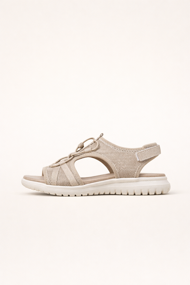 Orthopädische Sandalen mit verstellbarem Doppelriemen und ergonomischem Fußbett - Sarel