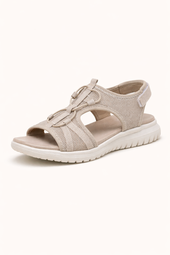 Orthopädische Sandalen mit verstellbarem Doppelriemen und ergonomischem Fußbett - Sarel