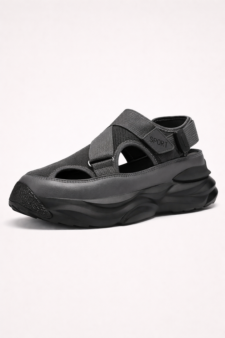 Herren-Sportsandalen mit dicker Sohle und Klettverschluss - Bruno