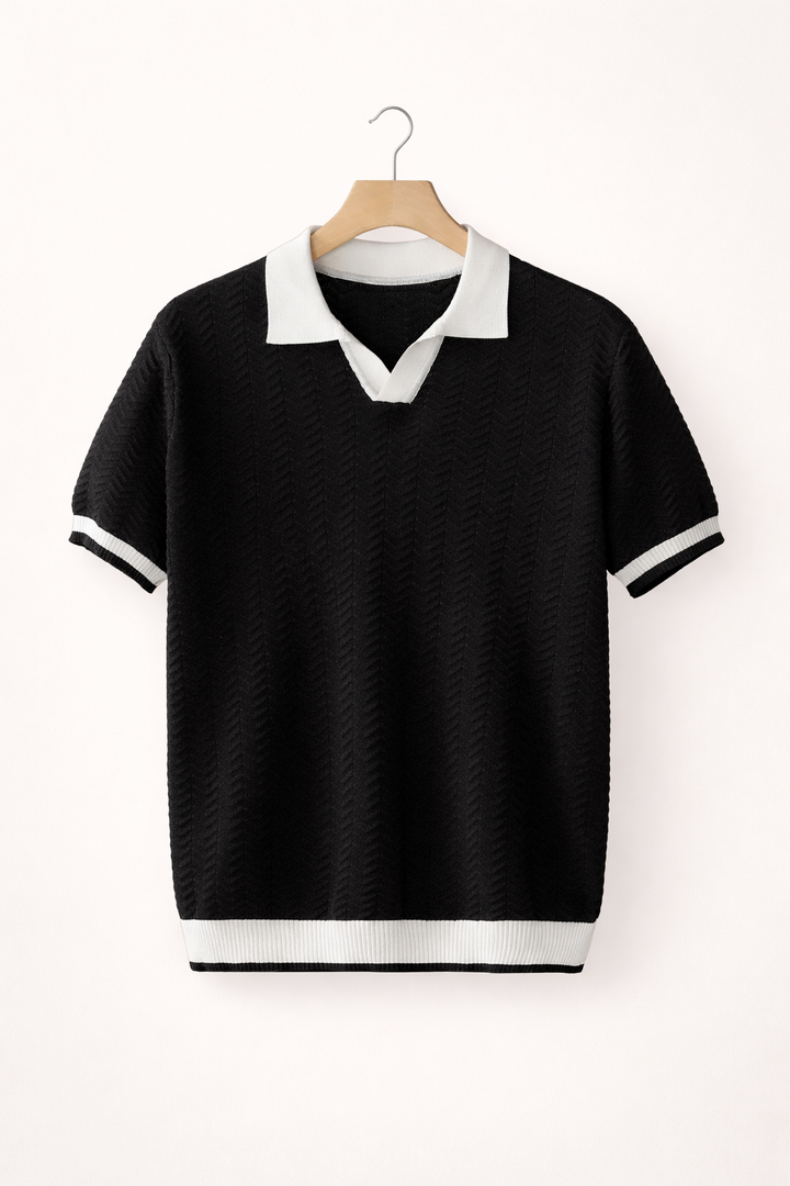 Kurzarm-Poloshirt mit klassischem Kragen für Herren - Arven