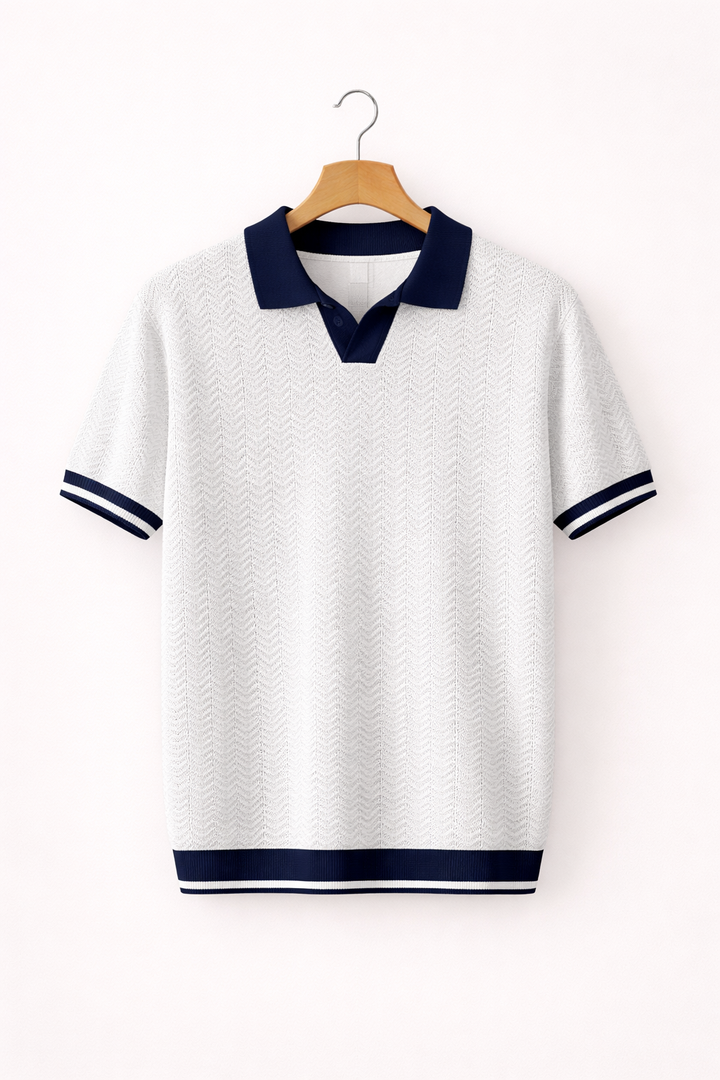 Kurzarm-Poloshirt mit klassischem Kragen für Herren - Arven