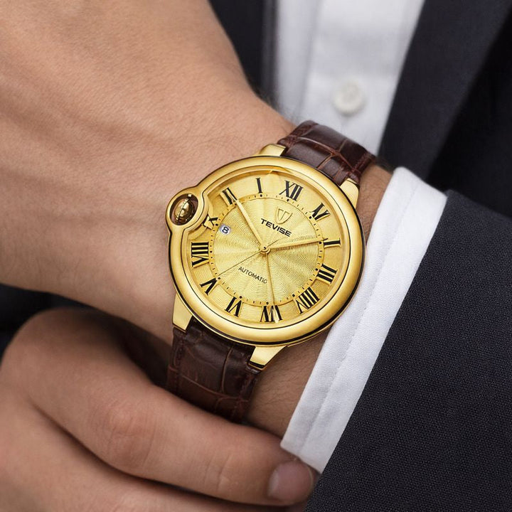 Elegante Herrenuhr mit römischen Ziffern