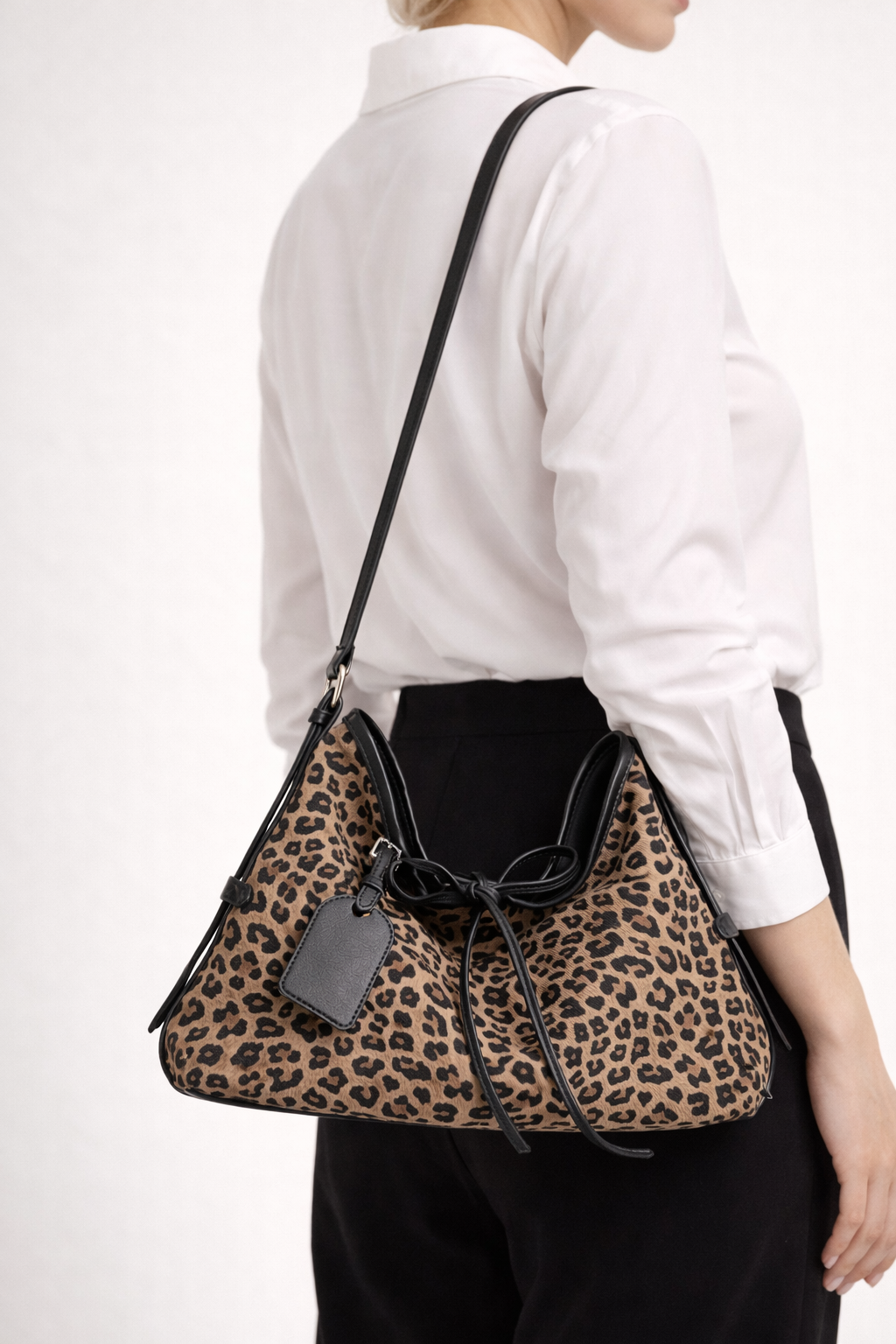 Damen Umhängetasche Leopard Design elegant
