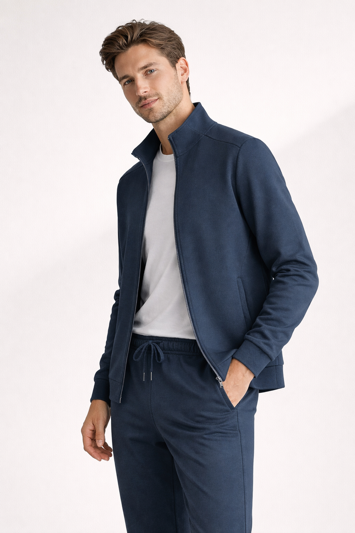 Herren-Sport-Set mit Frontreißverschluss und gerader Hose - Adrián