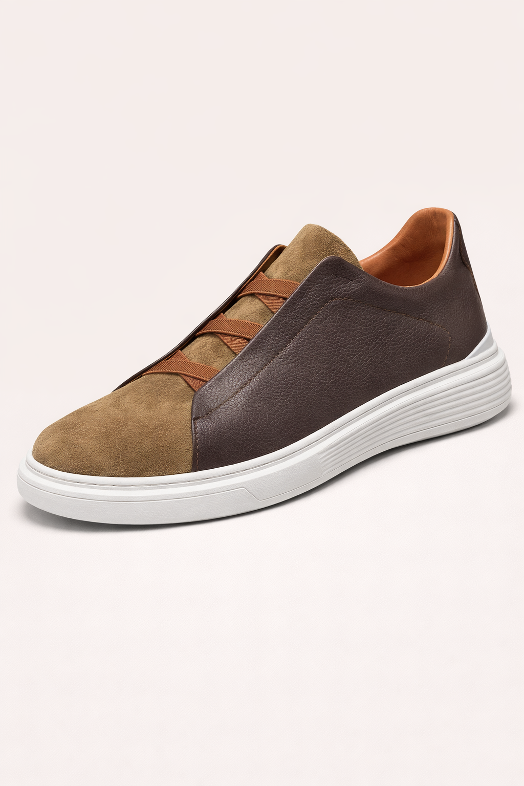 Sportliche Herren-Turnschuhe mit elastischen Schnürsenkeln für Herren - Matteo