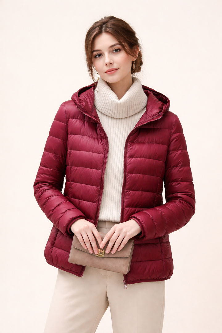 Leichte Steppjacke mit Kapuze für Damen - Aline