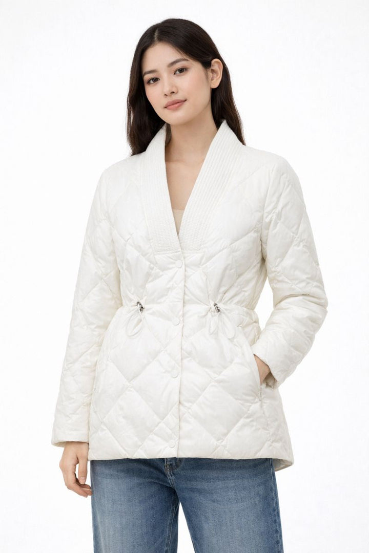 Steppjacke für Damen mit Taillenverstellung - Elvira