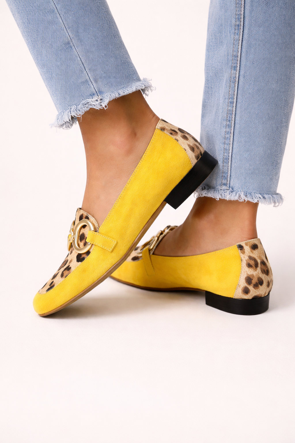Damen-Slipper mit Tiermotiven und Metallic-Besatz - Aurélie