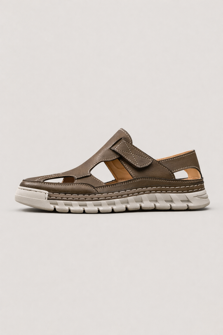 Orthopädische Herrenschuhe mit fester Sohle - Kasiel