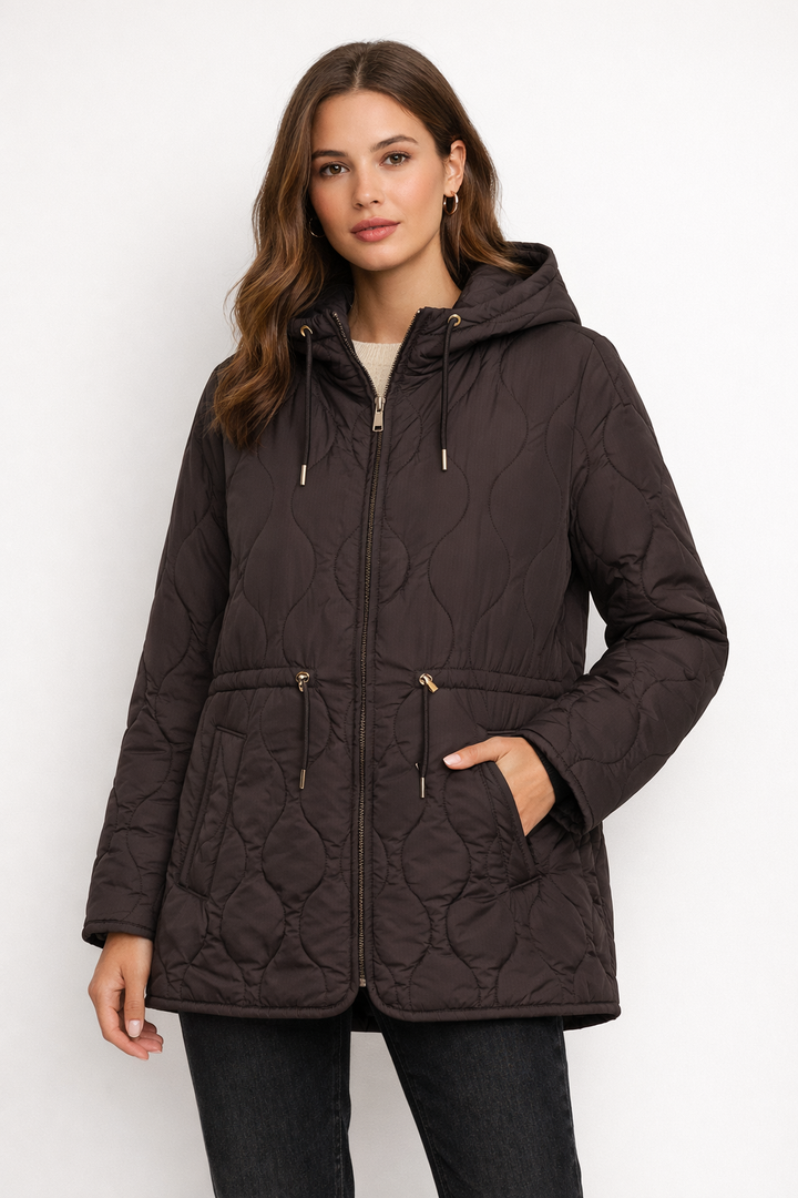 Damen Steppmantel mit funktionellem Frontverschluss - Bonny