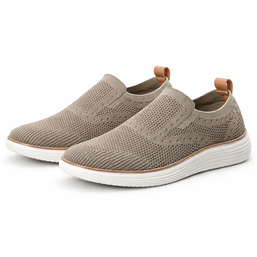 Orthopädische Herren-Slipper aus Stretchmaterial ohne Schnürsenkel - Adrian
