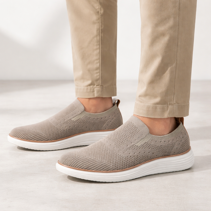 Orthopädische Herren-Slipper aus Stretchmaterial ohne Schnürsenkel - Adrian