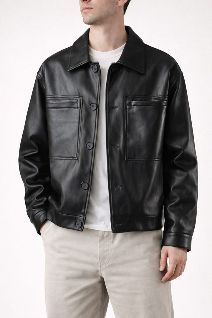 Jacke mit Knopfverschluss und Fronttaschen - Orvex