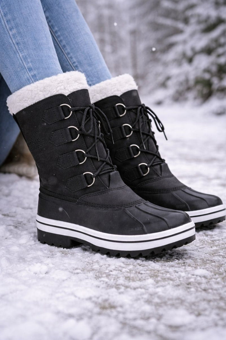 Wasserdichte Damen-Schneestiefel zum Schnüren - Cinthia
