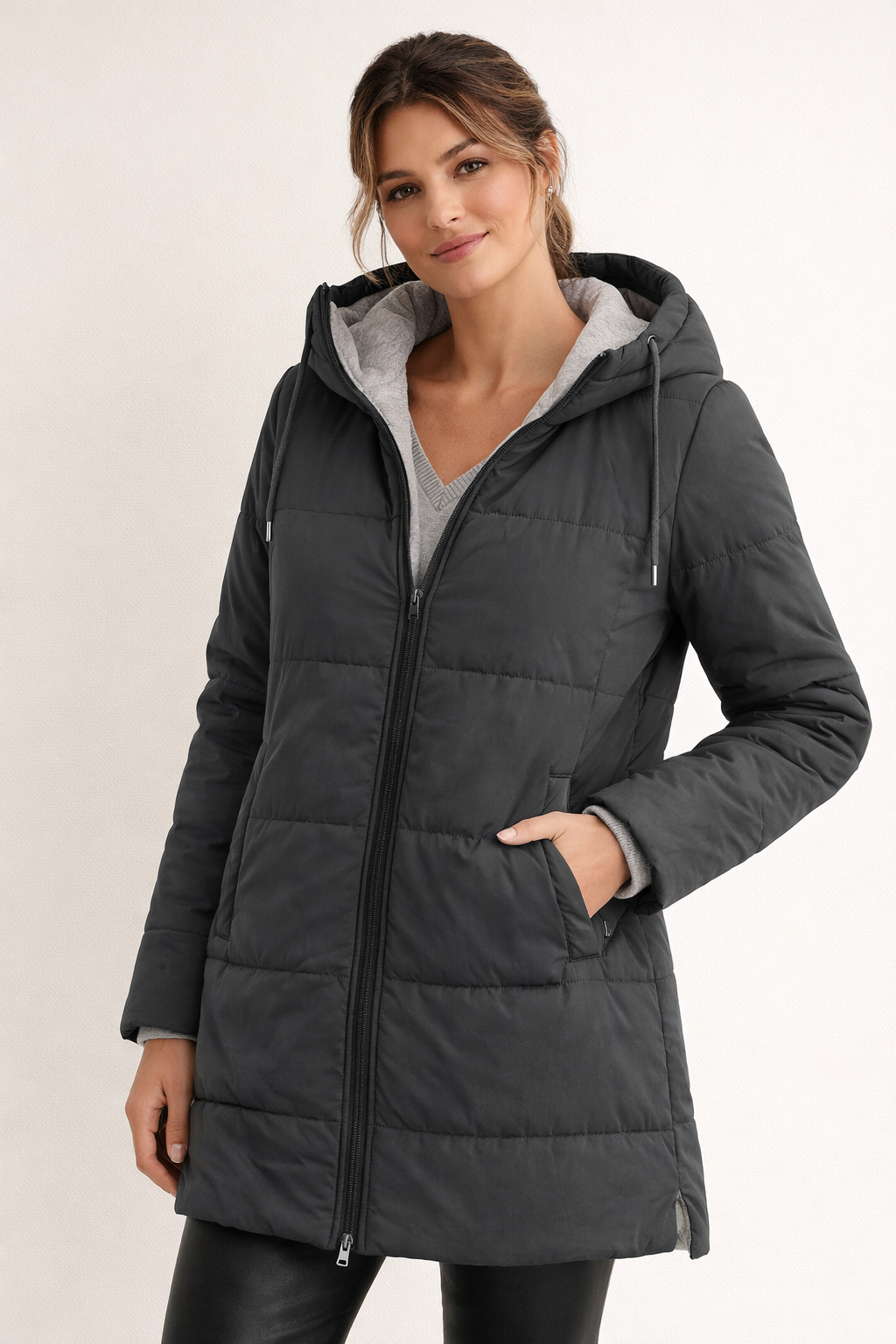 Leichte Steppjacke mit Kapuze für Damen - Lirene