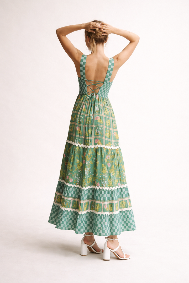 Sommerliches Maxikleid mit Blumendruck für Frauen - Renate