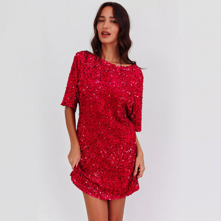 Kleid mit Pailletteneffekt für Frauen - Nalhira
