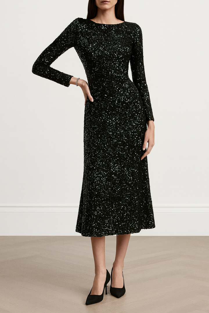 Damen Partykleid mit Pailletten - Elissa