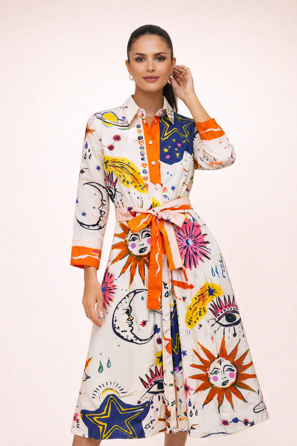 Bedrucktes Maxikleid für Frauen - Cailin