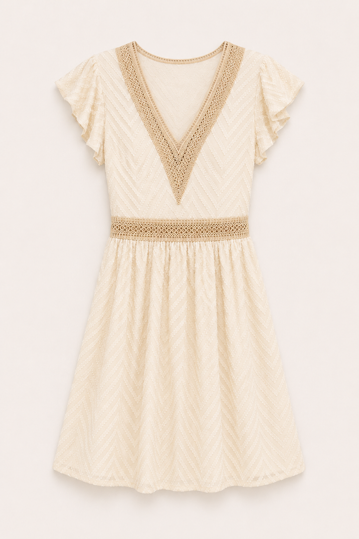 Boho-Sommerkleid für Damen mit kurzen Ärmeln – Maja
