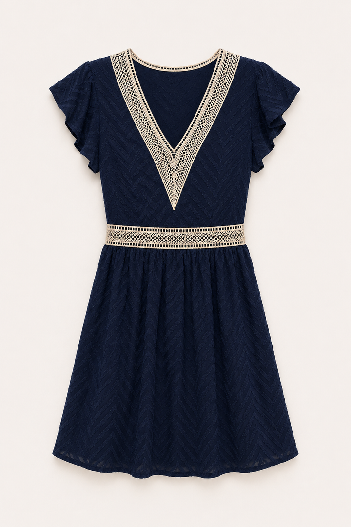 Boho-Sommerkleid für Damen mit kurzen Ärmeln – Maja