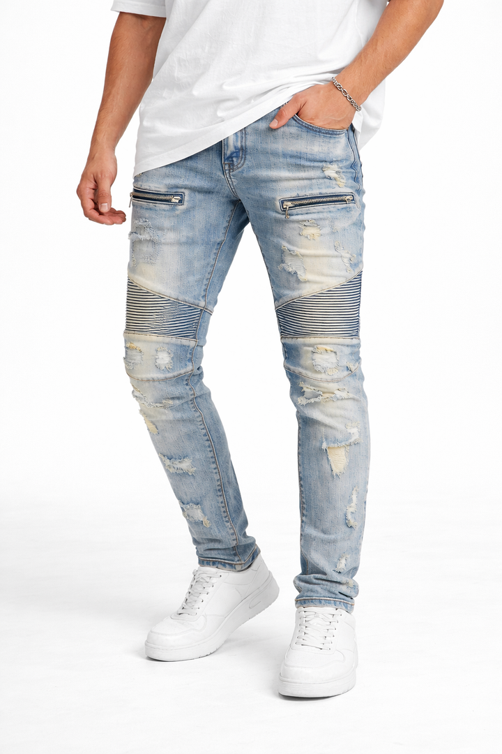 Skinny Biker-Jeans für Männer - Yrvar