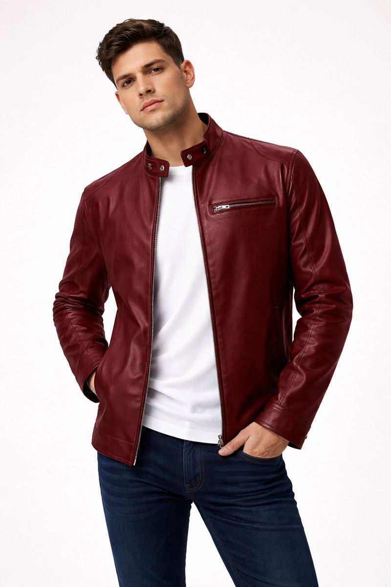 Moderne Herrenjacke mit Ledereffekt - Ivar