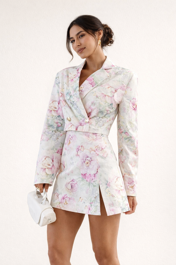 Floraler Blazer und eleganter Rock für Frauen - Ottilie