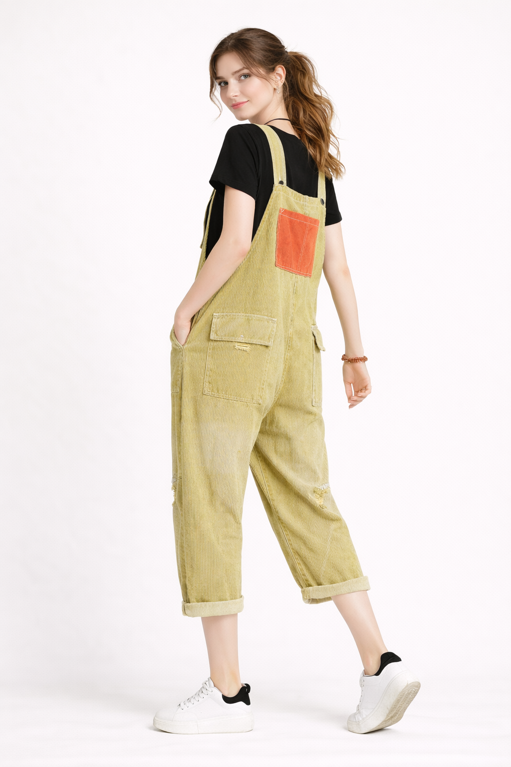 Harems-Latzhose aus Jeansstoff - Berta