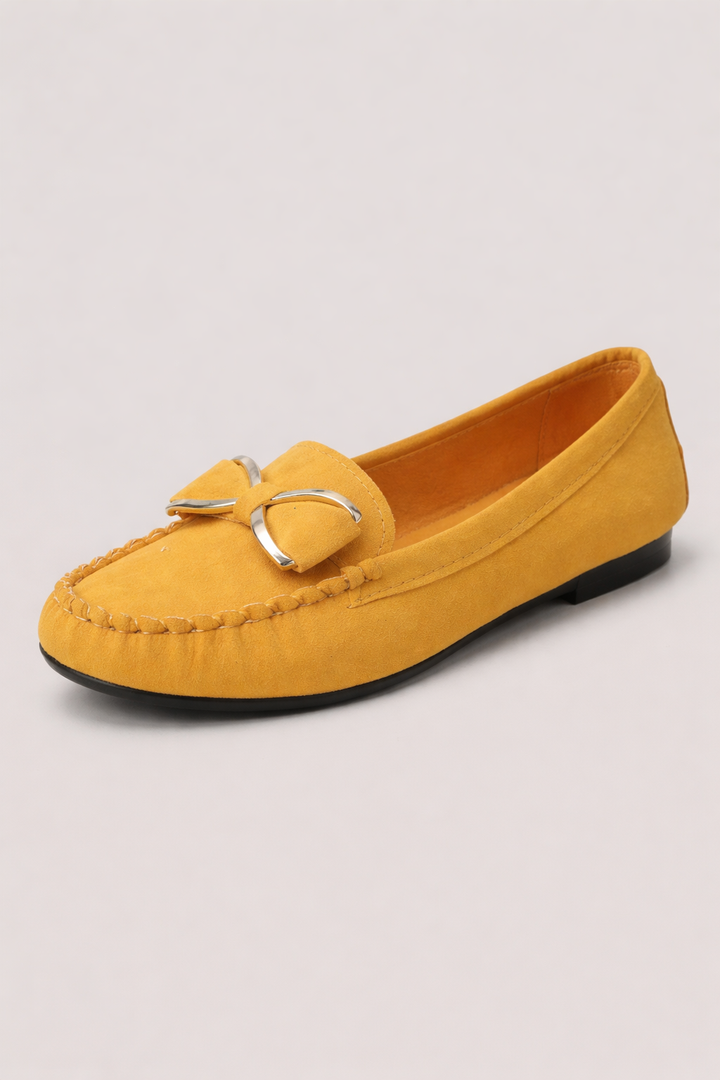 Damen Metallic-Schleifen-Slipper - Beatrice