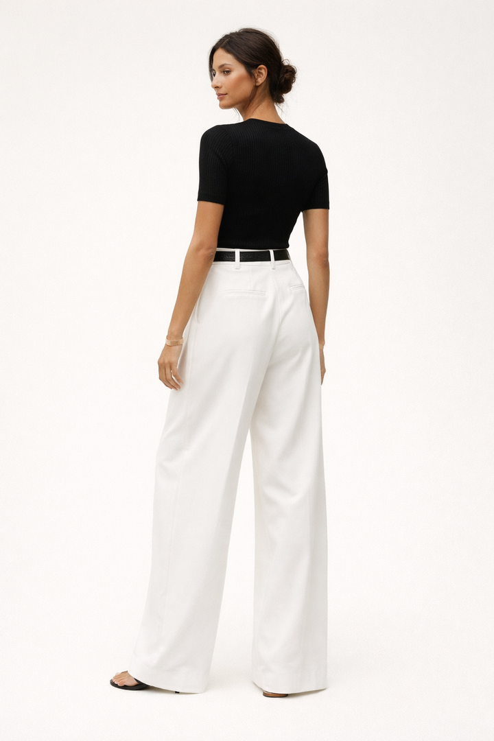 Damenhose mit hoher Taille und weitem Bein - Victoria