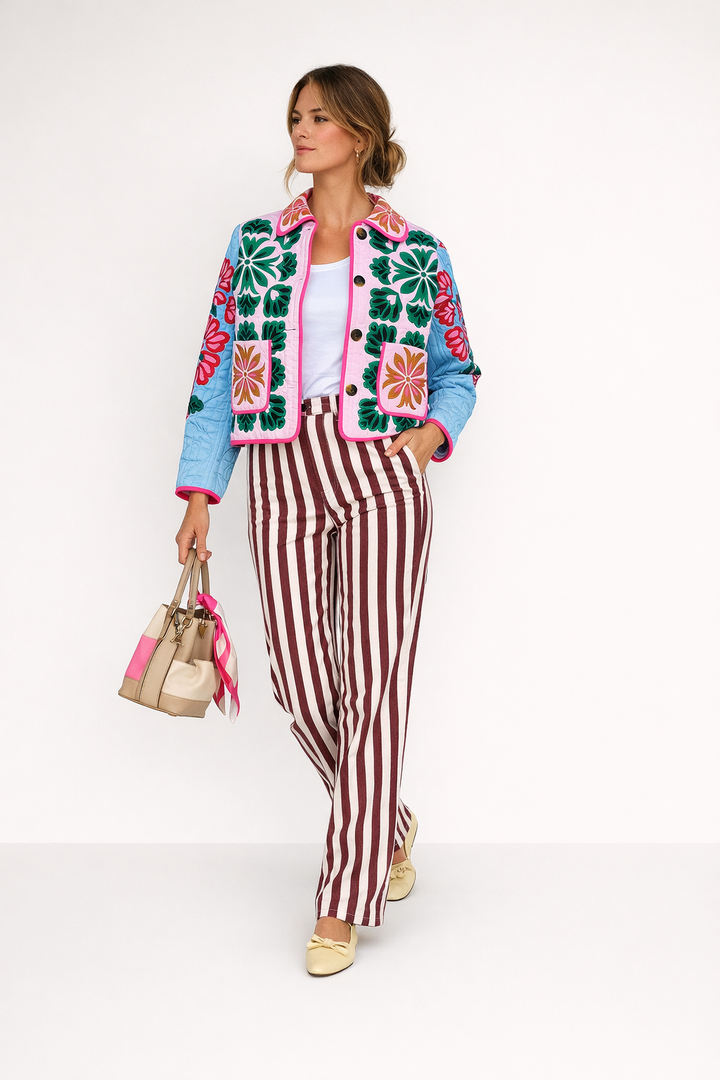 Jacke mit Frühlingsmotiv für Frauen - Madison