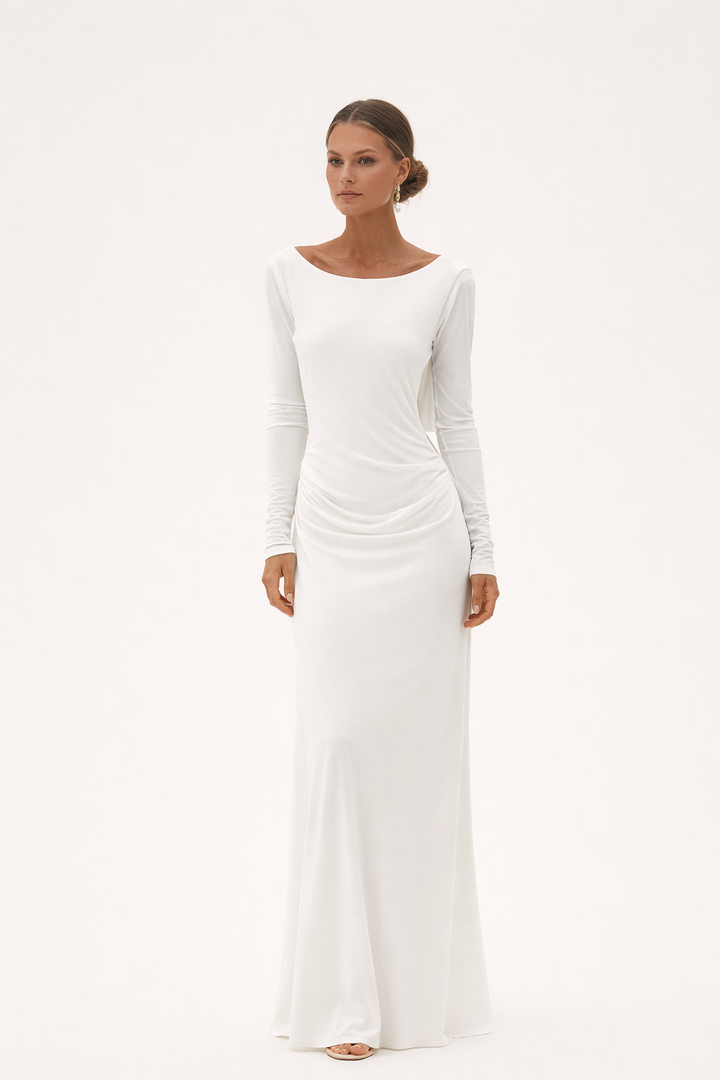Drapiertes Maxikleid für Frauen - Hanna