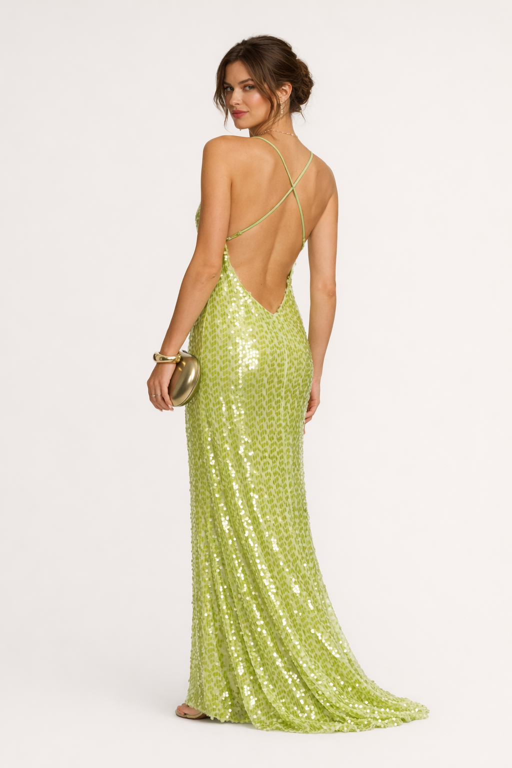 Maxikleid mit Pailletten für Frauen - Marlene