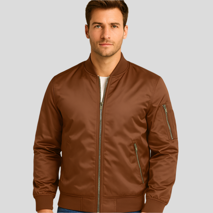 Herren-Bomberjacke mit Metallreißverschlüssen - Timothy