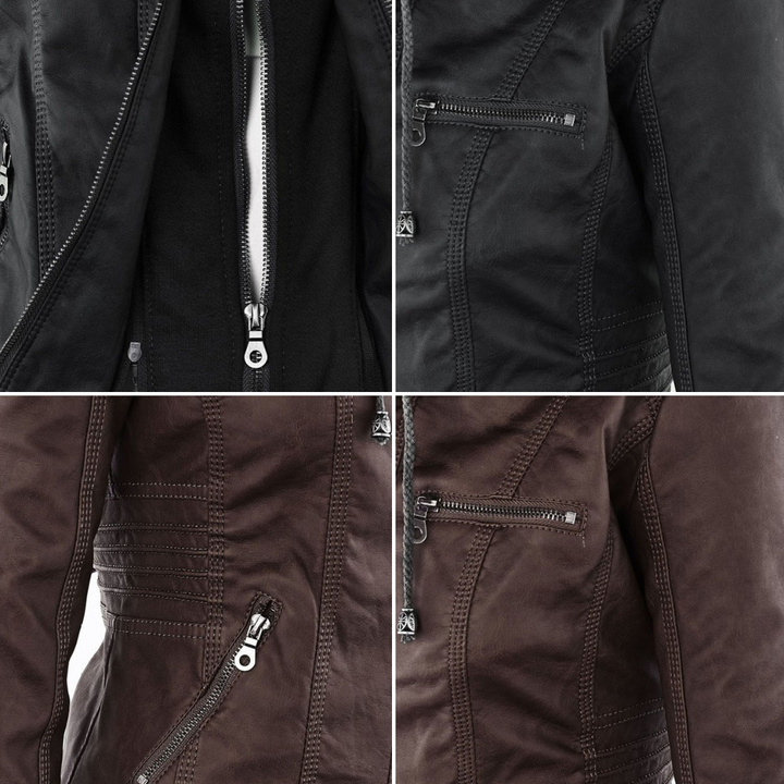 Eleganza Thermal Chic Lederjacke