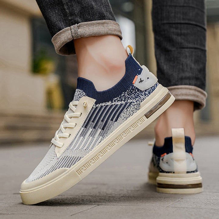 Textilschuhe zum Schnüren für Männer mit dicker Sohle - Thomas