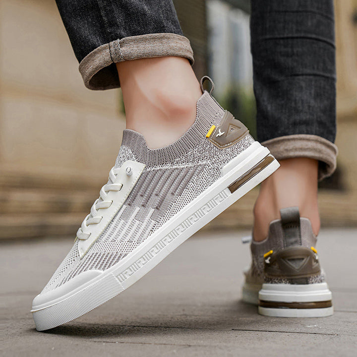 Textilschuhe zum Schnüren für Männer mit dicker Sohle - Thomas