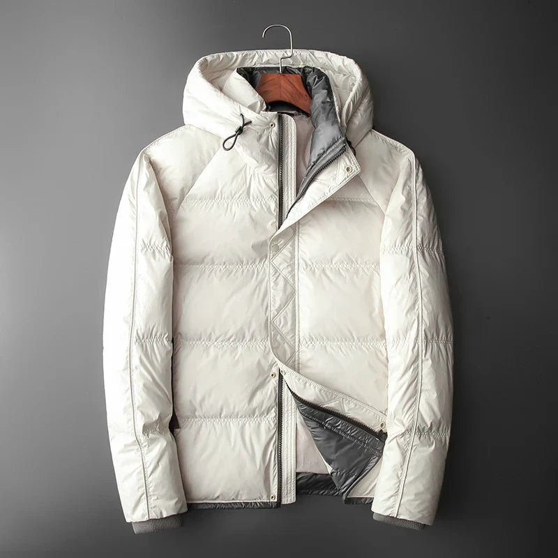 Steppjacke mit Kapuze und Kontrastfutter - Mark