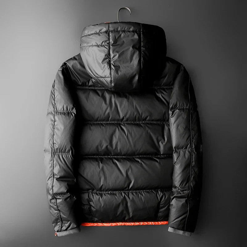 Steppjacke mit Kapuze und Kontrastfutter - Mark