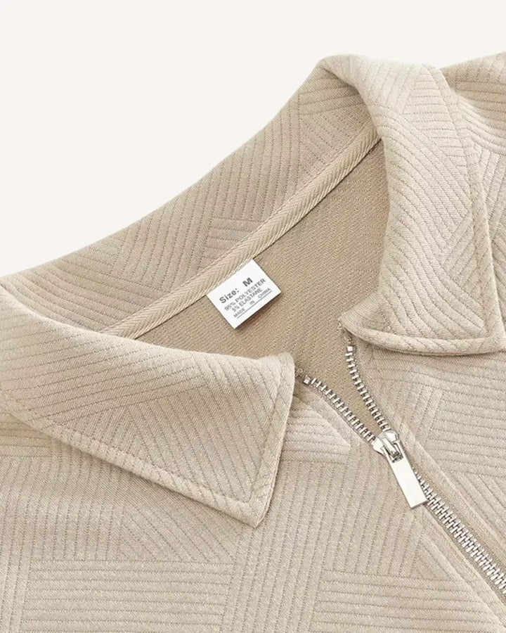 Herrenpullover mit Polokragen und Reißverschluss – Gauthier