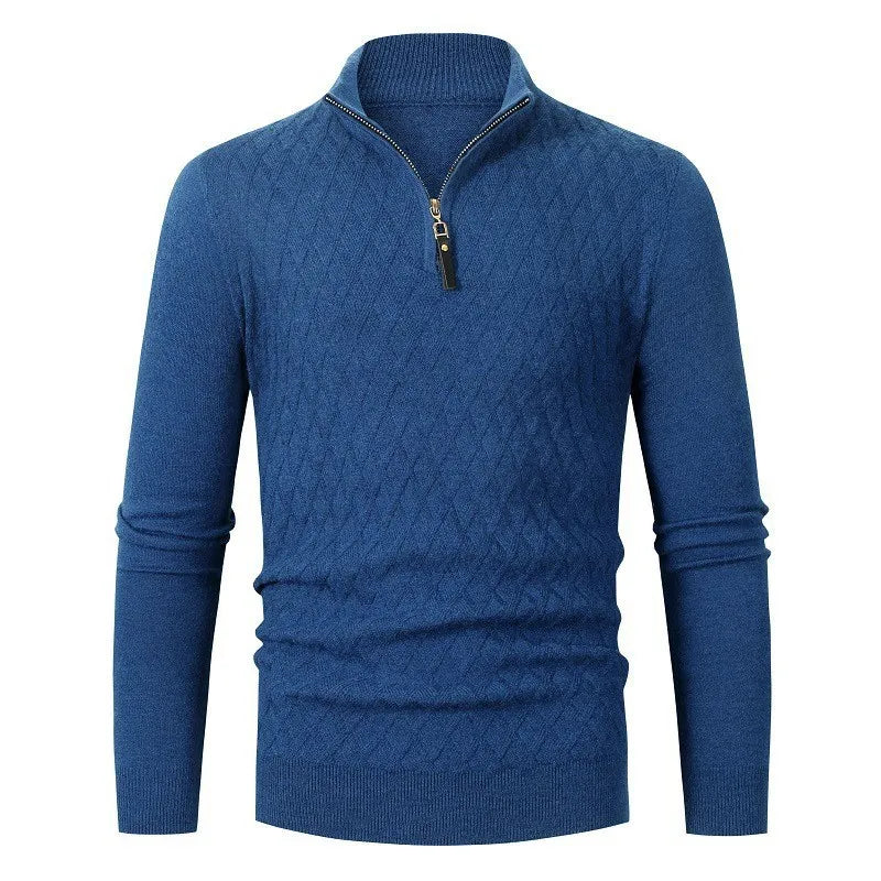 Strickpullover mit halbem Reißverschluss – Nivard