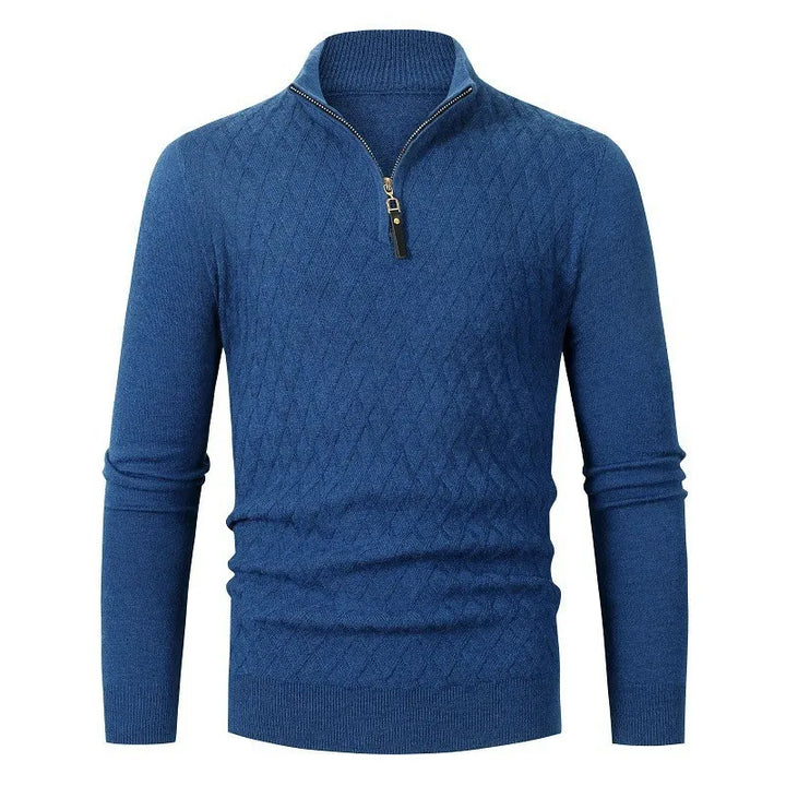 Strickpullover mit halbem Reißverschluss – Nivard