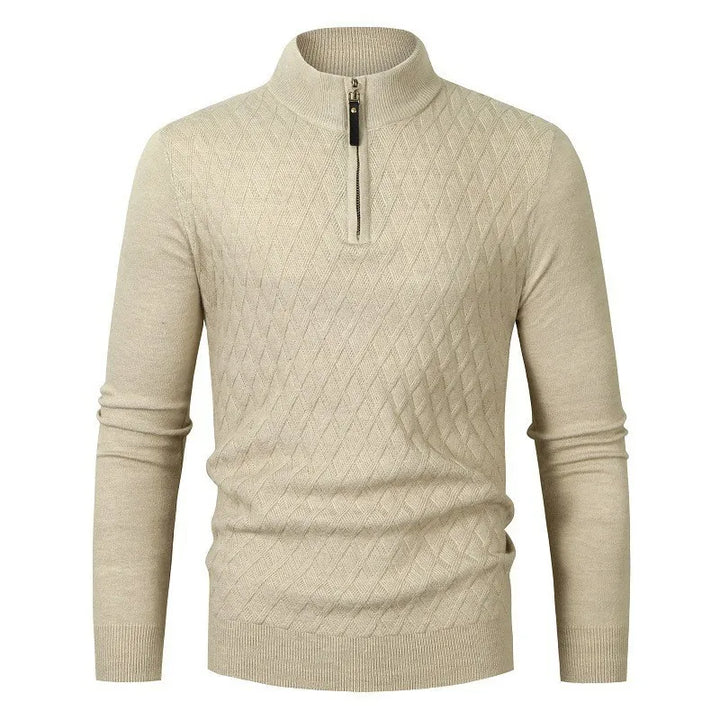 Strickpullover mit halbem Reißverschluss – Nivard