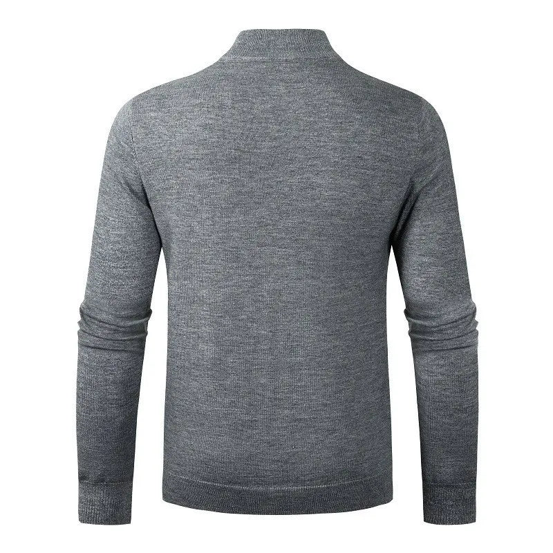 Strickpullover mit halbem Reißverschluss – Nivard