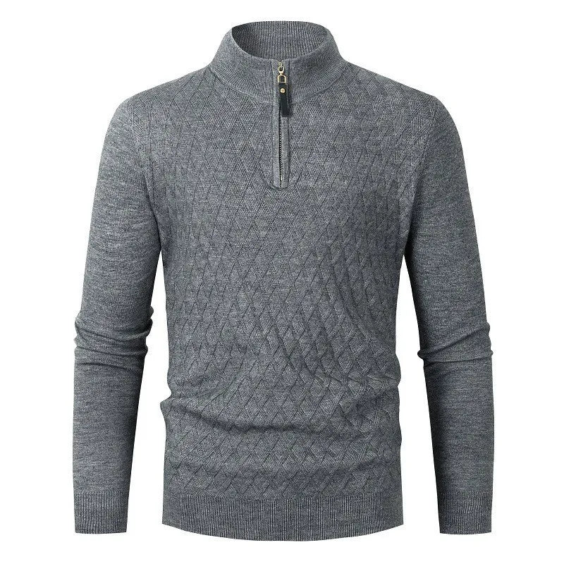Strickpullover mit halbem Reißverschluss – Nivard