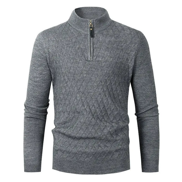 Strickpullover mit halbem Reißverschluss – Nivard