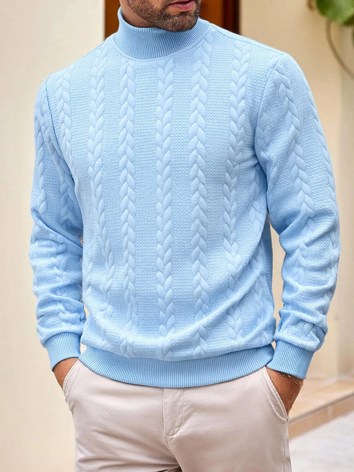 Herren-Strickpullover mit Rollkragen - Matteo