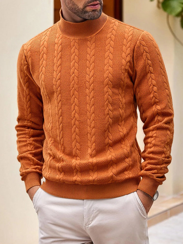 Herren-Strickpullover mit Rollkragen - Matteo